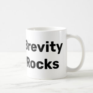 Brevity Rocks Mug à gauche