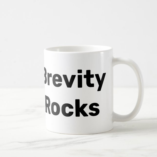 Brevity Rocks Mug à gauche (Droite)