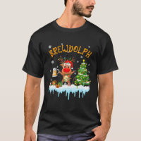 Brew-Dolph Christmas Reindeer Drinking Beer Lover