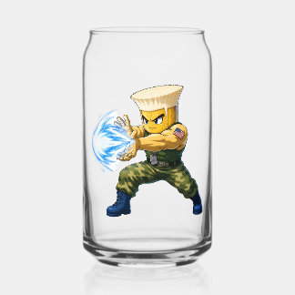 Brew Fighter Canette de bière blonde en verre