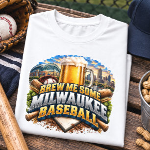 Brew Me Some Milwaukee Baseball Fan Tri-Blend Shirt