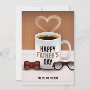 Brew-tiful Father's Day Wishes for Coffee Dads Holiday Card