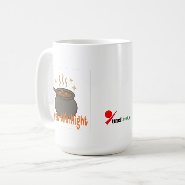 Brew-tiful Night – Coffee Cauldron Magic Coffee Mug (Front Left)
