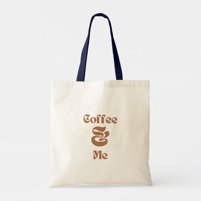 Brew-tifully Yours: Coffee Lover's Tote" Tote Bag (Back)