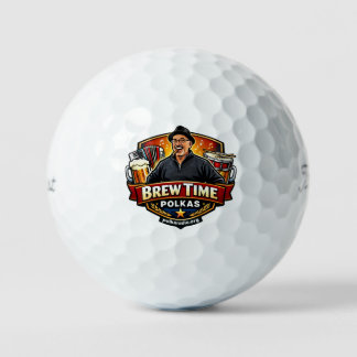 Brew Time Polkas Golf Balls
