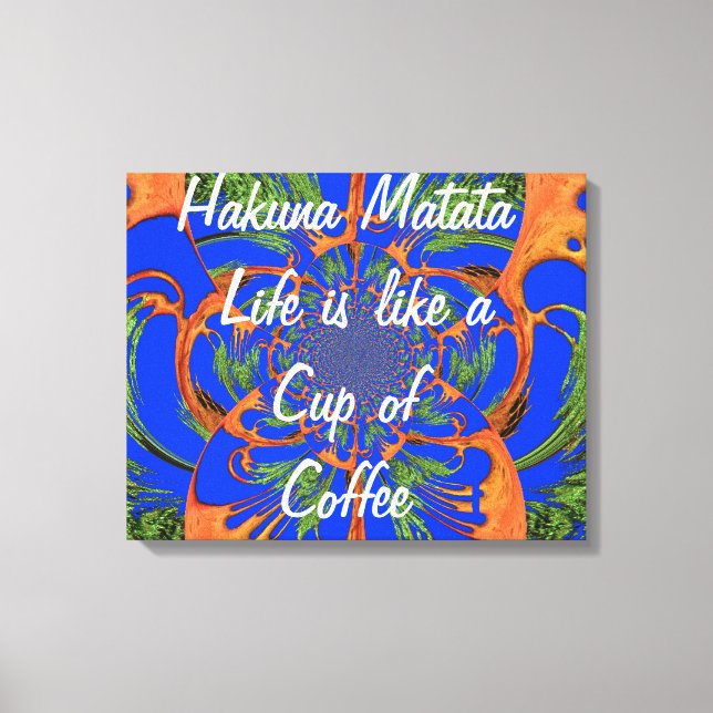 Brew Up Adventure: Life's Coffee, Acacia Tree Canvas Print (Front)