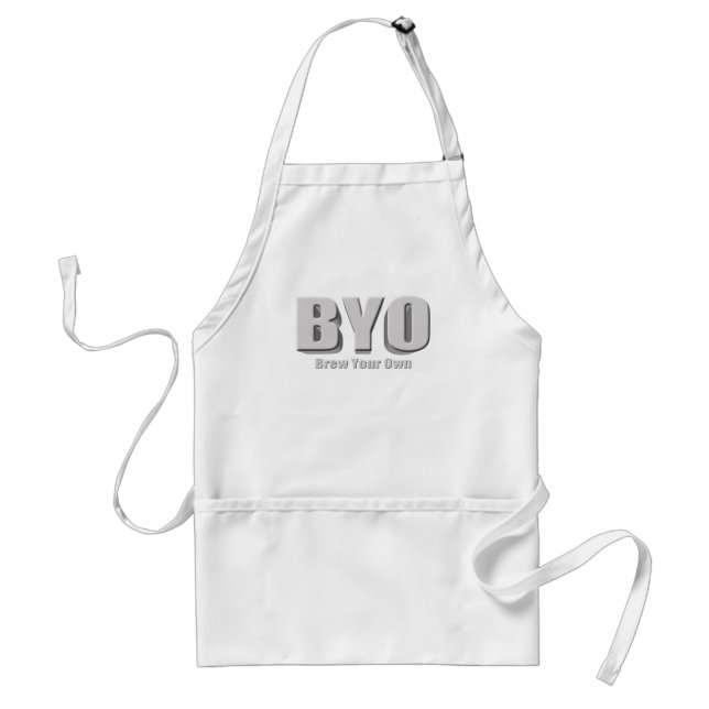 Brew Your Own Beer Standard Apron (Front)