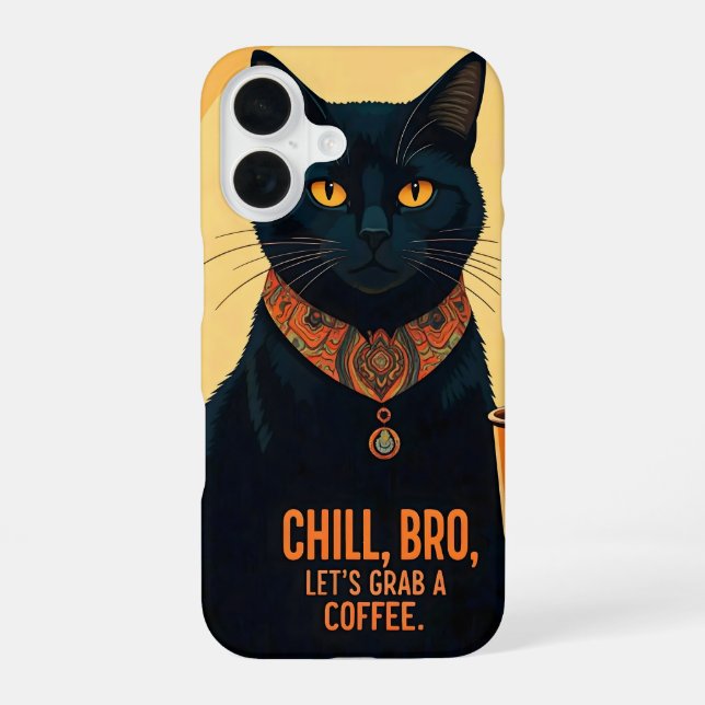 Brewed and Relaxed iPhone 16 Case (Back)