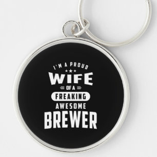 Brewer Job Title Tee Gift For Mens Womens Keychain