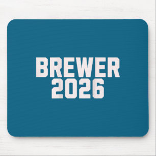 Brewer Surname Retro Vintage 80s Mouse Pad