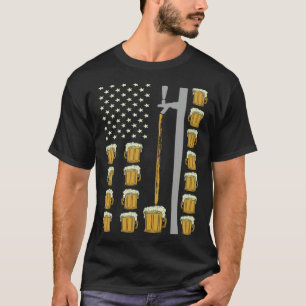 Brewery American Flag Craft Beer American Pride T-Shirt