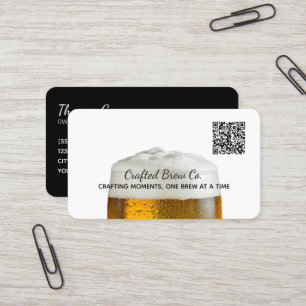 🍻 Brewery Beer Custom QR Business Card