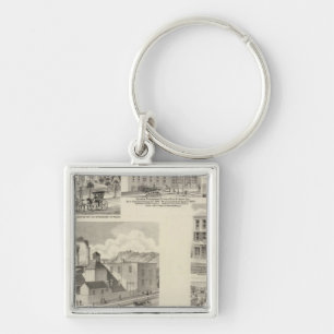 Brewery of Paul Reising, New Albany Keychain