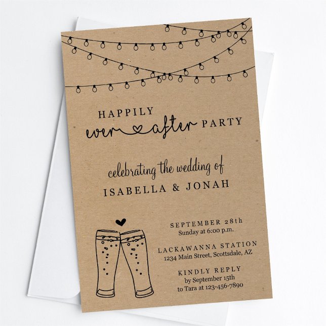 Brewery Wedding Reception Only Invitation (Creator Uploaded)