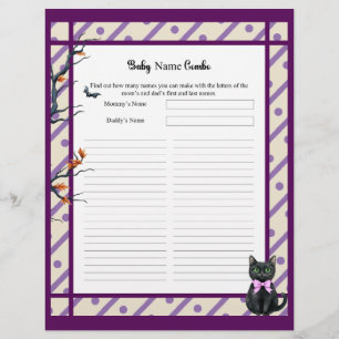 Brewing A Baby_ Baby Name Combo Shower game Letterhead