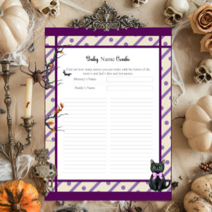 Brewing A Baby_  Baby Name Combo Shower game Letterhead