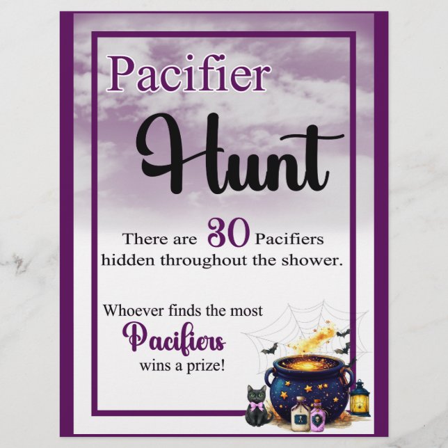 Brewing A Baby _Pacifier Bag Hunt Letterhead (Front)