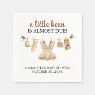 Brewing Coffee Baby Shower Napkin