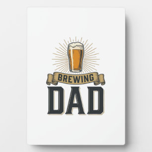 Brewing Dad Beer Vintage Engraving Shirt Design_1 Plaque