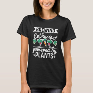 Brewing Enthusiast Powered By Beer Homebrewing Cra T-Shirt