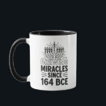 Brewing Miracles Since 164 BCE Hanukkah Jewish  Mug<br><div class="desc">Hanukkah Miracle Meme,  Jewish History Humour,  Menorah Oil Miracle,  Festival Of Lights Quote,  Hanukkah 2025 Tradition,  Brewing Miracles,  Ancient Jewish Humour,  Cultural Heritage,  Holiday History,  Miracle Of Light</div>