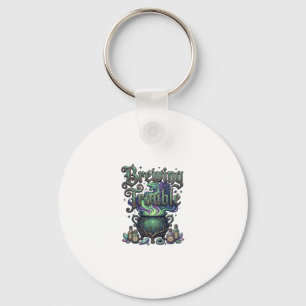 Brewing Trouble Cauldron Dragon Alchemy Crystals H Keychain