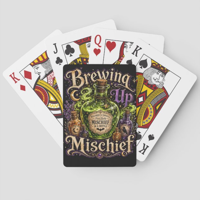  “Brewing Up Mischief” Playing Cards (Back)