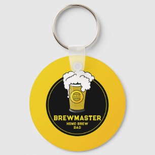 Brewmaster Beer home-brew Dad Keychain