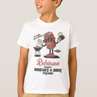 Brews And BBQ Squad Funny Barbeque Family Custom