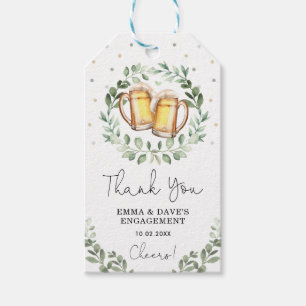 Brews Before I do Beer & Cheers Engagement Party Gift Tags