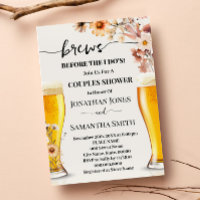 Brews Before I do Couples Shower Fall Wildflowers