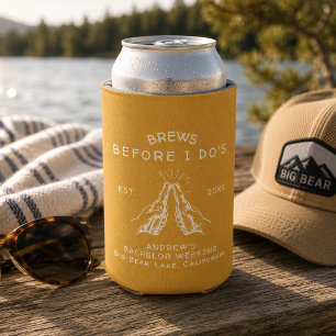 Brews Before I Do's Bachelor Party Custom Can Cooler