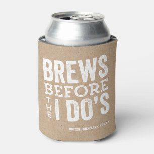 Brews before I Do's brewery beer wedding Can Cooler