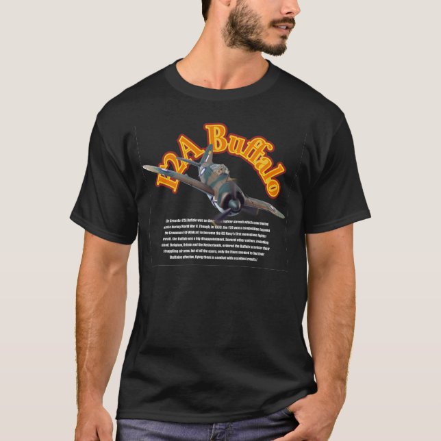 "Brewster F2A Buffalo" T-shirt (Front)