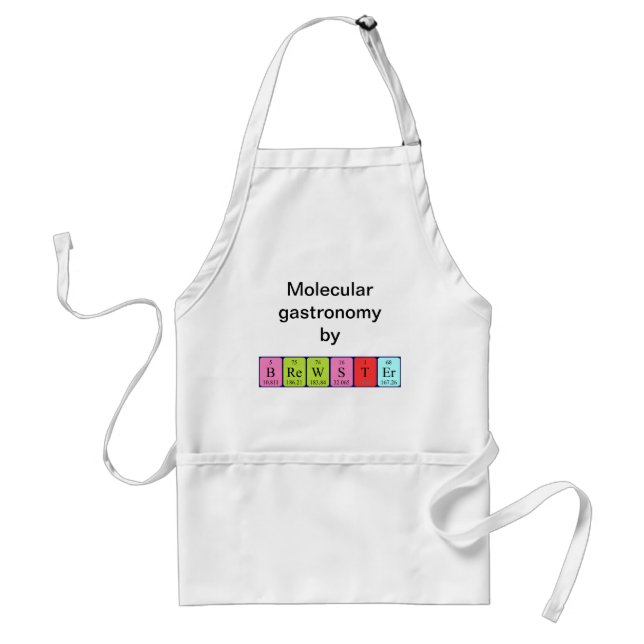 Brewster periodic table name apron (Front)