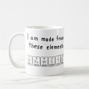 Brewster periodic table name mug