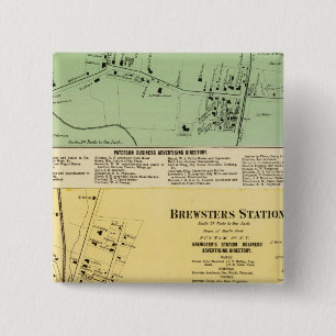 Brewsters Sta, Patterson 2 Inch Square Button