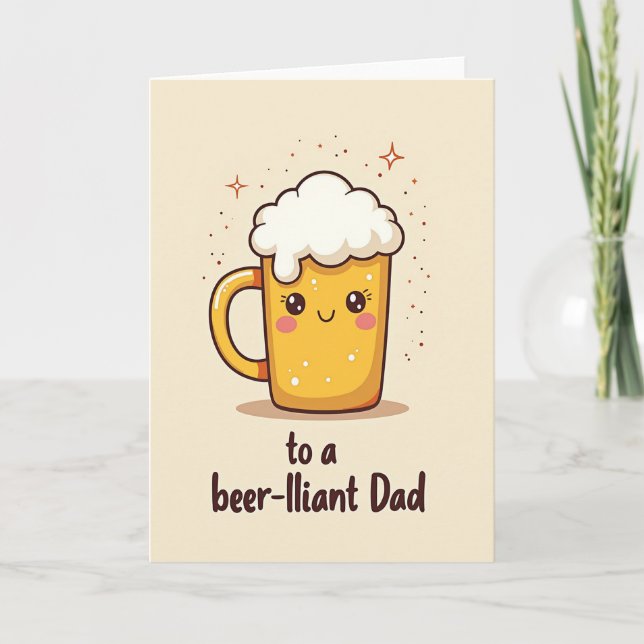 Brewtiful Fathers Day Cheer Card (Front)