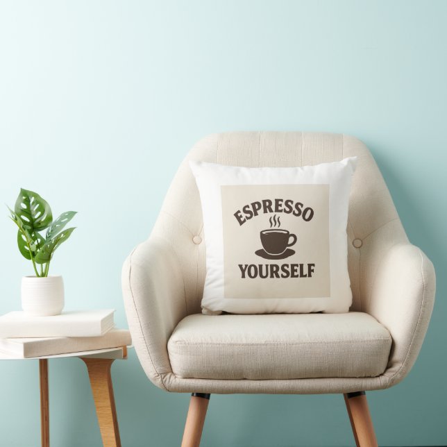 Brewtiful Motivation Throw Pillow (Chair)
