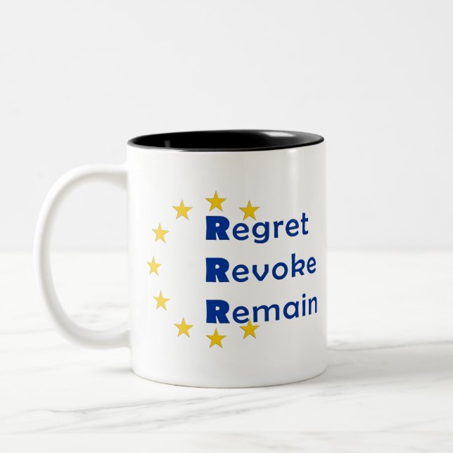 Brexit Design Two-Tone Coffee Mug (Left)