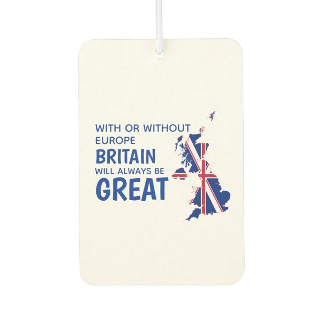 BREXIT GREAT BRITAIN EUROPE AIR FRESHENER (Front)