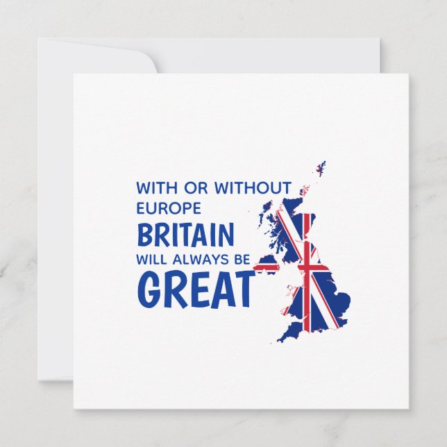 BREXIT GREAT BRITAIN EUROPE Card (Front)