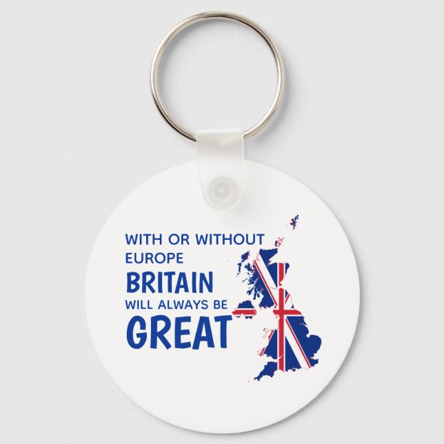 BREXIT GREAT BRITAIN EUROPE KEYCHAIN (Front)