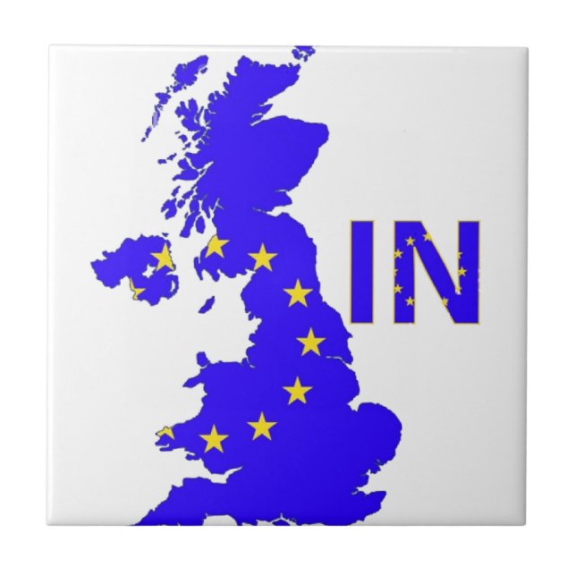BREXIT "IN" UNION JACK TILE (Front)