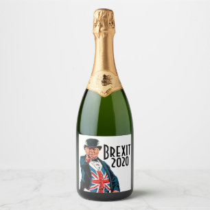 Brexit John Bull Sparkling Wine Label
