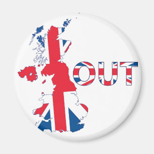 BREXIT OUT UNION JACK MAGNET