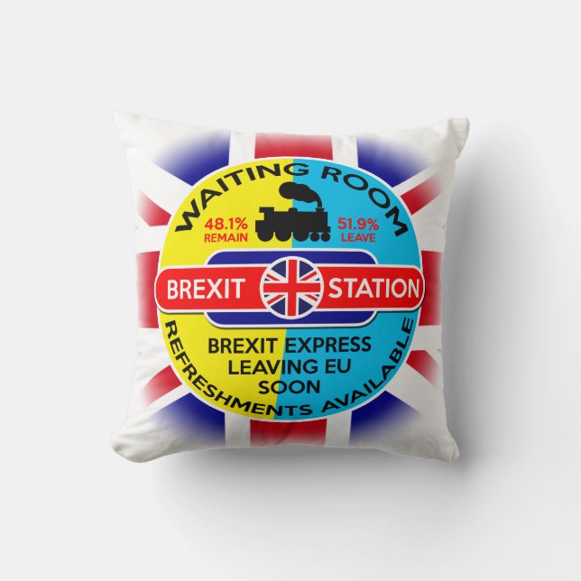Brexit Throw Pillow (Front)