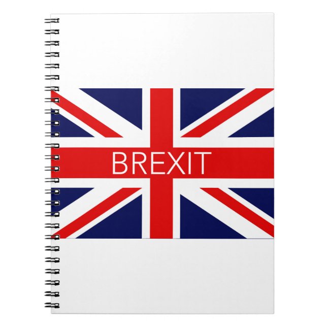 BREXIT UNION JACK - HIGH QUALITY IMAGE NOTEBOOK (Front)
