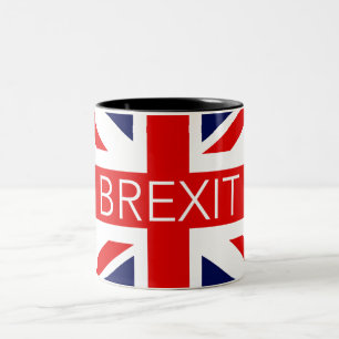 BREXIT UNION JACK - HIGH QUALITY IMAGE Two-Tone COFFEE MUG