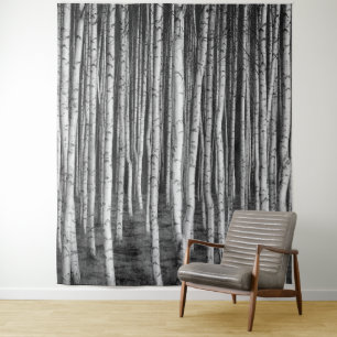 Brezový grove birch trees, russia tapestry
